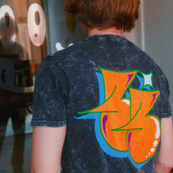 Three Times Three acid wash t-shirt