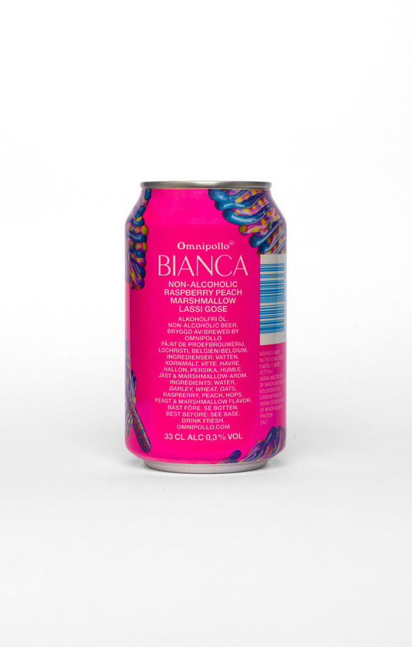 Bianca Non-Alcoholic Raspberry Peach Marshmallow Lassi Gose