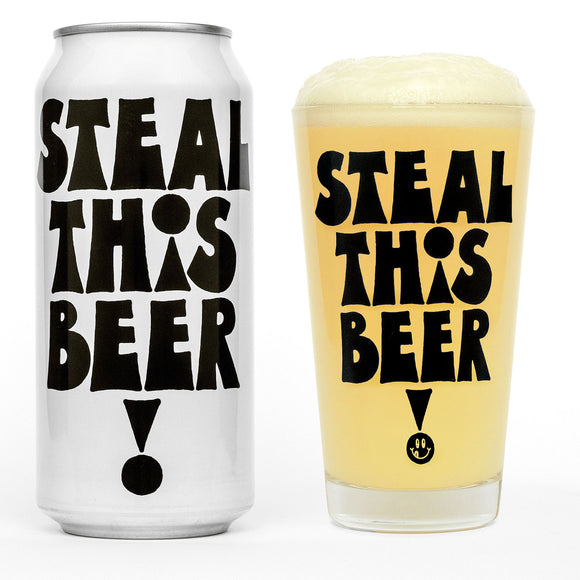 Steal This Beer! glass