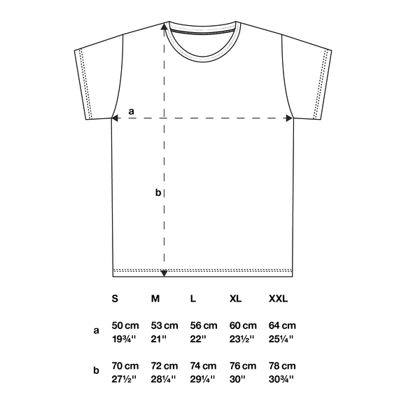 Noa white on black t-shirt