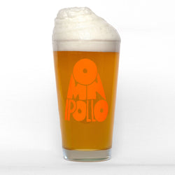 Omnipollo neon logo glass