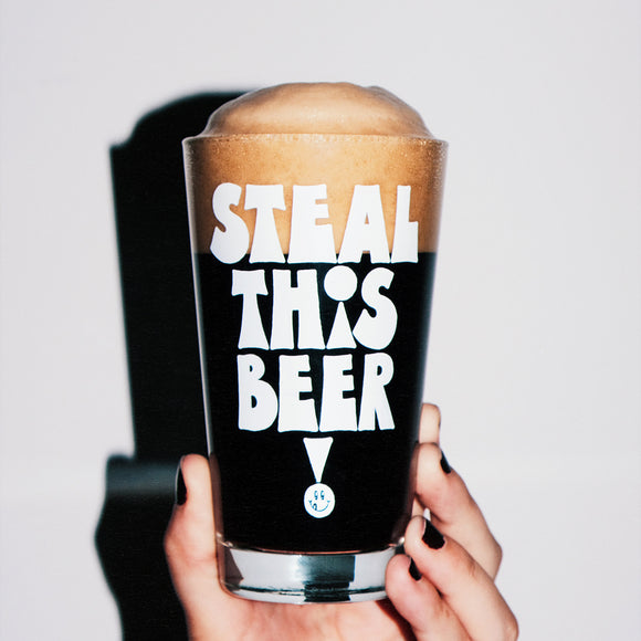 Steal This Beer! glass