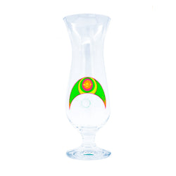 Milkshake hurricane glass green